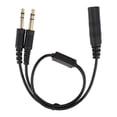 thumbnail image 2 of Helicopter General Aviation Headphone Adapter Headset Connector communication earphone Aircraft Communication Earphone Converter, 2 of 9