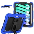 thumbnail image 2 of FJLBDE Case for iPad Mini 7 A17 Pro 2024/Mini 6 2021 8.3 Inch 7th/6th Gen, Rugged Shockproof Tablet Cases Cover with Kickstand Shoulder Strap, Blue, 2 of 7