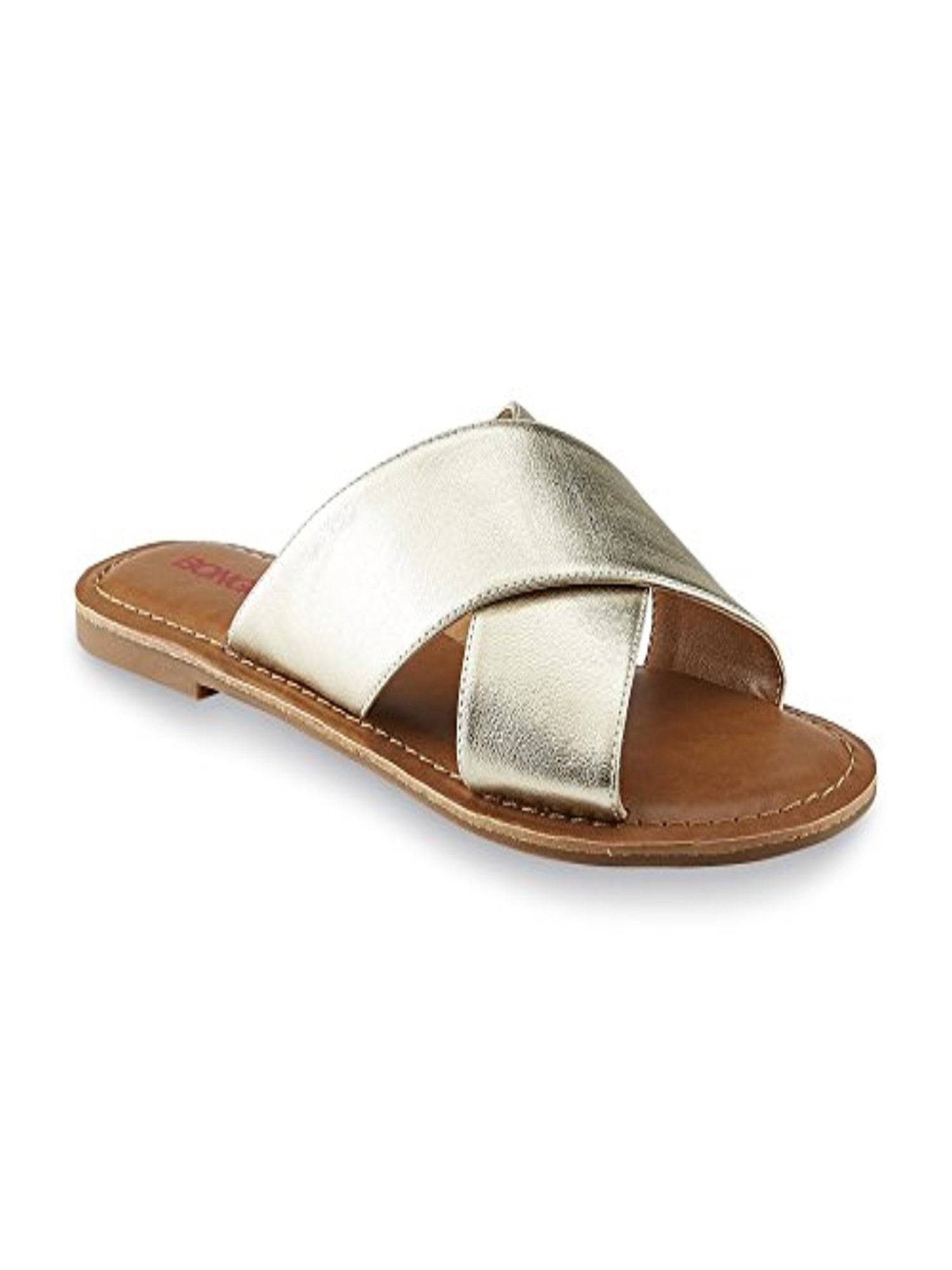 walmart gold sandals