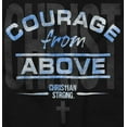 thumbnail image 2 of Courage From Above Religious Jesus Hoodie Sweatshirt Women Men Brisco Brands S, 2 of 6