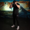 thumbnail image 4 of 5% Nutrition Mens Joggers, Five Percent Crown Black Workout Sweatpants with Pockets, Gym Track Pants, 4 of 4