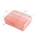 thumbnail image 1 of 6 Grids Pill Box Weekly Medicine Pillbox Large Moisture-Proof Pill Storage Organizer Portable Medicine Case for Travel, 1 of 6