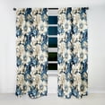 thumbnail image 5 of Designart "Breezy Coastal Paisleys III" Paisley Room Darkening Curtain Single Panel, 5 of 6