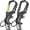 Black+gold, variant on Heavy duty metal keychains, Carabiner clip Car key chains,Fashion family keychain bottle opener and 3 Key Rings suitable for men and women.(Multicolor-1pcs)