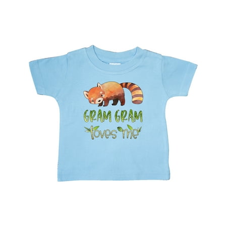 

Inktastic Gram Gram Loves Me Cute Red Panda Gift Baby Boy or Baby Girl T-Shirt