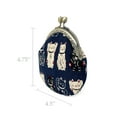thumbnail image 7 of Wrapables Stylish Decorative Coin Purse, Clasp Wallet, Navy Fortune Cat, 7 of 7