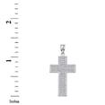 thumbnail image 2 of 10k White The Lord's Prayer Our Father Cross (22 Inches), 2 of 2