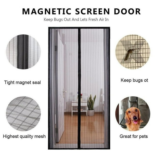 VIVE COMB Screen Door Heavy Duty Mesh & Super Fits