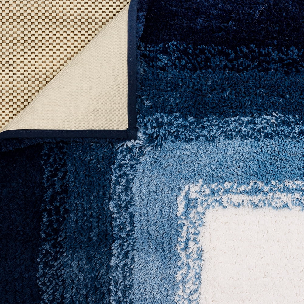 Mohawk Home Ombre Plush Pile Stain/Fade Resistant Non-Slip Machine Washable Bath Mat, Twilight, 2' 3" x 3' 9"