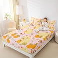 thumbnail image 3 of Erosebridal Yellow Funny Capybara Queen Sheet Sets,Cute Orange Pattern Bed Set For Capybara Lovers 4-Piece, 3 of 6
