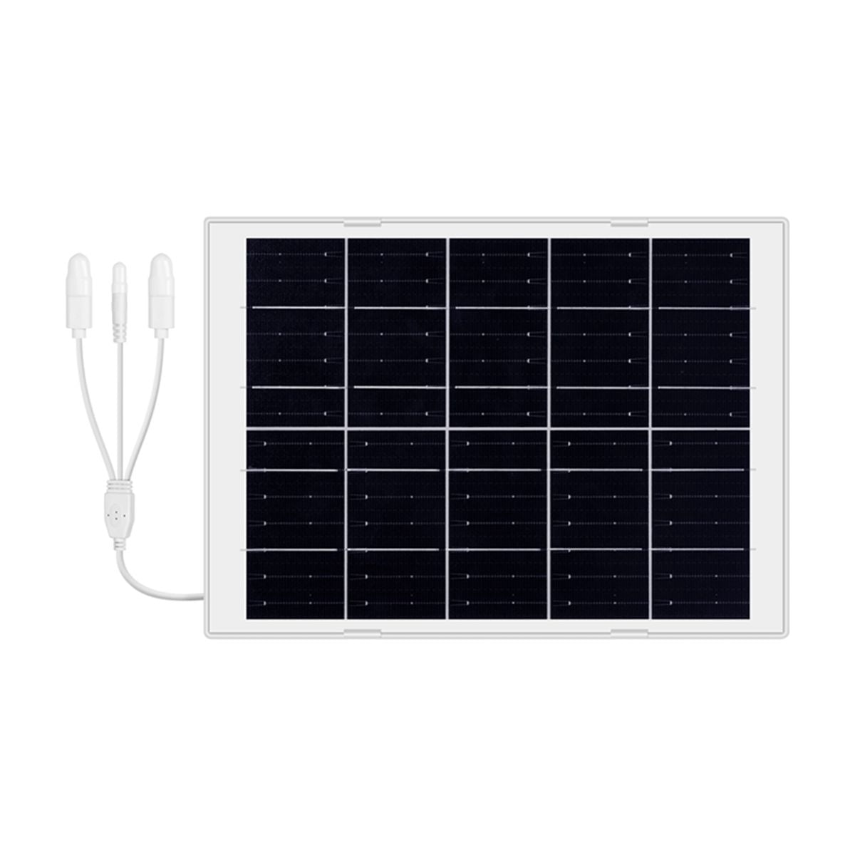 Solar Panel 8W Solar Panel Charge IP65 Waterproof with 3in1 Cable for 5V Battery Camera Low Power Camera Solar Charging