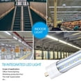 thumbnail image 2 of T8 Single Pin 8ft Led Light Bulb 6000k 65W 2 Row Dual-Ended Power 12Pack, 2 of 6