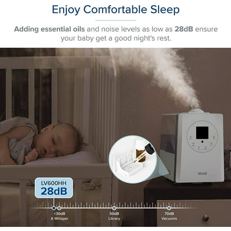 Levoit - Aerapy Hybrid 1.6 Gal Ultrasonic Humidifier - White