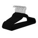 thumbnail image 5 of Perchas delgadas de terciopelo, perchas para ropa que no son de traje, perchas para abrigos, gancho gris plateado, 5 of 5