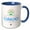 Blue/White, variant on 3drose, Groot Knip, Curacao Caribbean Paradise Text, Decorative Images, 15oz Mug
