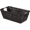 thumbnail image 1 of Whitmor 6500-2712-BLK Rattique Small Shelf Tote, 1 of 2