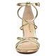 thumbnail image 3 of Sandalias Tacón De Aguja Punta Abierta Correas De Tiras Para Mujeres Allegra K Oro 40, 3 of 7