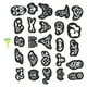 thumbnail image 4 of Plantilla Para El Cabello, Plantillas Incoloras Fáciles De Limpiar Para Peluquería Para El Hogar Para Peluqueros YLSHRF Tattoo Stencils, 4 of 8