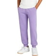 thumbnail image 3 of CPNG Children's Thin Jogger Sweatpants Straight Leg Elastic High Waist Casual Loose Cozy Sports Pants with Pocket(Purple,18-24 Months), 3 of 9