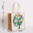 thumbnail image 4 of Bolsas Almacenamiento Compras Lino Verano DIY Con Pintura Diamantes 5D Cgtredaw, 4 of 8