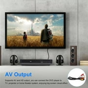 DVD Players for Smart TV, Simple DVD Player for Elderly, DVD Players CD Player with USB Input AV Cable for Home Stereo System, Black