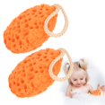thumbnail image 3 of Bath Sponge, Increase Flexibility Baby Bath Scrubber Rich In Bubbles  For Home Orange, 3 of 8