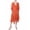 Orange Rust, variant on NY Collection Womens Petites Solid  Midi Dress