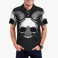 thumbnail image 2 of Lsque The Binding of Isaac Pattern Golf Shirts for Men Dry Fit Print Moisture Wicking Performance Short Sleeve Polo Shirt-X-Large, 2 of 7