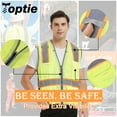 thumbnail image 7 of Toptie High Visibility Mesh 3.5" Reflective Surveyor Safety Vest Heavy Duty Mesh With Reflective Trim, Meets ANSI/ISEA Standards-Yellow-2XL, 7 of 7