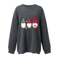thumbnail image 4 of DPTALR Femmes Décontracté Imprimé de Noël Col Rond Manches Longues Chandail Hauts Blouse, 4 of 4