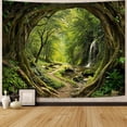 thumbnail image 2 of Forest Path Sunlight Wall Tapestry, Enchanting Woodland Tapestries for Room Decoration, Nature Tapestry, 2 of 7