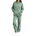 thumbnail image 2 of Homenesgenics Casual Women Long Sleeve Hoodie and Pants 2Pc Set With Pockets,Athleisure Two-Piece Set,Hoodie and Pants Set, 2 of 9