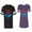 Men Black / Women Purple, variant on I Don' T Need Google My Wife knows Everything I 'm Google Unisex Couple Matching Cotton Jersey style T-Shirt Contrasting stripes on sleeves (Men Black / Women Pink) (Men XL / Women XL)