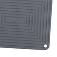 thumbnail image 2 of AMLESO Silicone Dish & Utensil Draining Board Dry Fast Sink Drying Mat gray, 2 of 3
