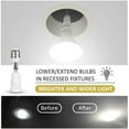thumbnail image 6 of Ceiling Fan Light Bulbs,E27 To E27 Light Socket Extender Extension Socket Extender Adapter E27 Medium Base Bulb Converter Max 180 Bendable Adjustable Extension Adapter (4 Pack), 6 of 6