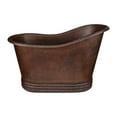 thumbnail image 2 of Premier Copper Products BTS52DB 52 in. Hammered Copper Single Slipper Bathtub, 2 of 3
