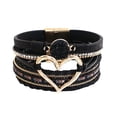thumbnail image 1 of I Will Always Be With You Heart Link Bracelet Forever Connected Adjustable Keepsake Jewelry, 1 of 4