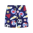 thumbnail image 5 of WIBACKER 3-8T Boys' Two Piece Rugby Sleepwear Top and Bottom Pajama Set Kids Cool Short Summer Pjs, 5 of 6