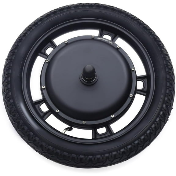 E-Bike 16" Electric Bicycle Front Wheel Hub Motor Kit 48V 1000W Brushless Motor Kit, 220 lb Weight Capacity, 440rpm