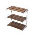 thumbnail image 1 of keepw Outdoor Camping Rack - Portable And Sturdy Three-tier Foldable Picnic Camping Barbecue Folding Table Wood surface three layers, 1 of 6