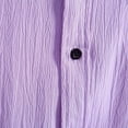 thumbnail image 6 of Mens Button Down Shirt Mens Corduroy Shirt Jacket Large 1 Sleeve Large Printed Top Corduroy Men Bulk Shirts T Shirts Pack Long Sleeve Layering Button down Dress Male Summer Hawaii Solid Purple 3XL, 6 of 8