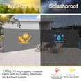 thumbnail image 5 of AECOJOY 236" x 63" Gray Polyester Outdoor Panel Privacy Screen, 5 of 5