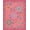 Pink, Pattern 5, variant on ODIKA 8'x10' Washable Area Rug Non-Shedding, Easy Care, Pink Turquoise Vibrant Floral Symphony Accents Elegant Symmetrical Design with Ornate for King Size Bedroom Under Bed, Master Suite