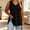 Black, variant on Women's Plus Size Tank Tops– V-Neck Sleeveless Casual Top with Side Slit– Loose Fit Summer Tee XL-5XL