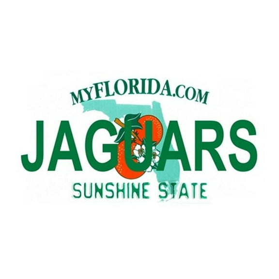 LP-2040 Florida State Background License Plates- Jaguars