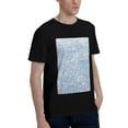 thumbnail image 2 of Bingfone White Bule Glitter Men'S Loose Fit Short-Sleeve Pocket T-Shirt, 2 of 7