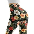 thumbnail image 5 of DISNIMO Hibiscus Flowers Printed High Waisted Leggings for Women, Soft Yoga Pants Leggings Stretch Workout Leggings for Yoga Gym, Multicolor, XS, 5 of 6