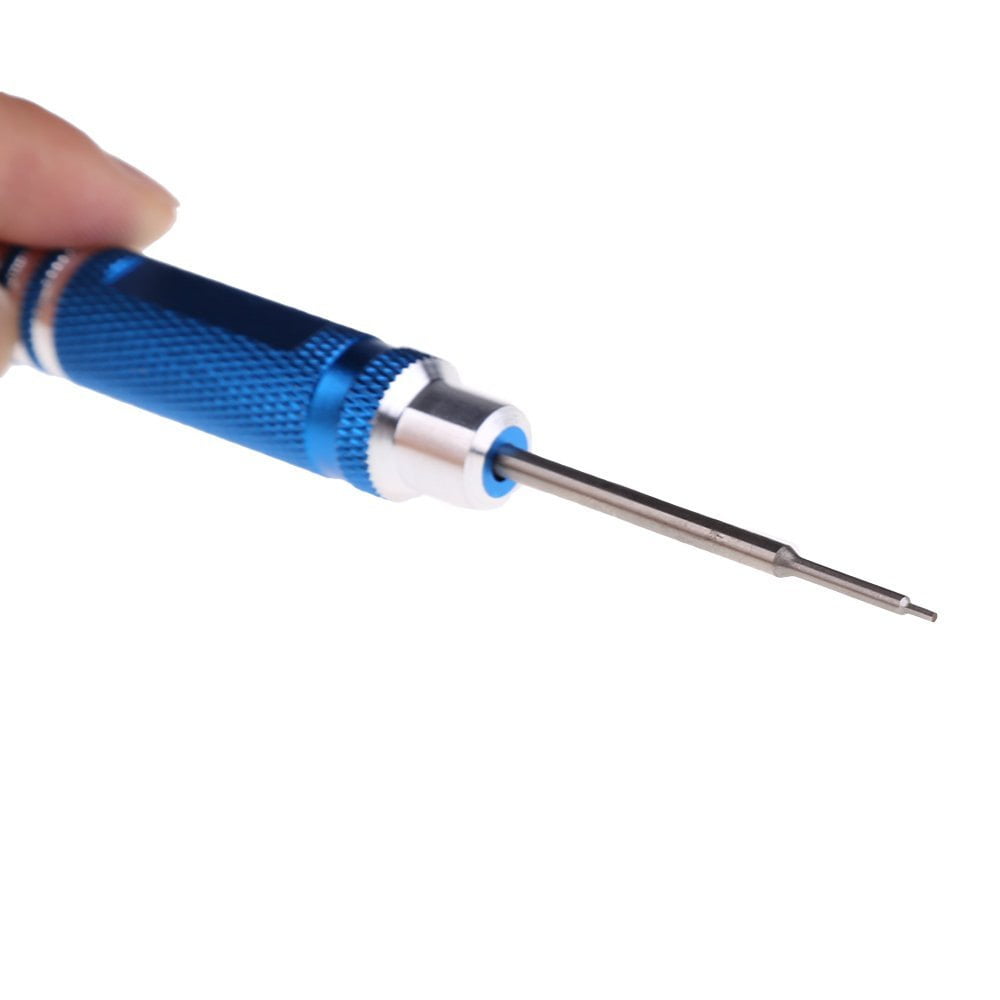 RC Helicopter Plane Car White Steel Screw Driver Tool Kit 0.9mm Diameter Blue 