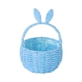 thumbnail image 1 of MKHSQHDG Today's Deals Easter with Handle Easter Rabbit Vine Weaving Picnic with Rabbit Ears Wicker Easter Egg Candy Suitable for Egg Party Easter, 1 of 5