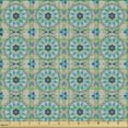 thumbnail image 2 of Ambesonne Oriental Fabric by the Yard Upholstery, Eastern Flowers Repetition, 1 Yard, Sea Blue Dusk, 2 of 5